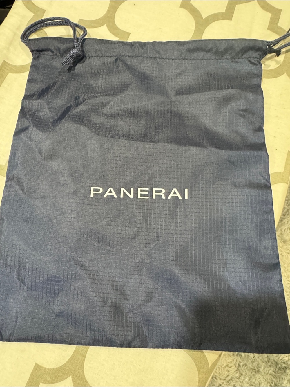Panerai Navy Blue Drawstring Pouch